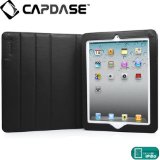 CAPDASE 日本正規品 iPad Retinaディスプレイモデル (第4世代) / iPad (第3世代) / iPad 2 対応 Protective Case FOLIO FELT, Grey / Black 3段階スタンド機能つき ブックタイプ フェルト張り PUレザーケース 「フォリオ・フェルト」(ドックコネクタ &イヤホンジャック キャップ つき) グレー/ブラック SLAPIPAD2-P6G1