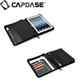 CAPDASE 日本正規品 iPad Retinaディスプレイモデル (第4世代) / iPad (第3世代) / iPad 2 対応 対応 Folder Case Zip Lapa, Black (スタンド機能・収納ポケット ドックコネクタ ＆イヤホンジャック キャップつき) システム手帳スタイル PUレザー フォルダーケース 「ジップ・ラパ」 ブラック FCAPIPAD3-LP01