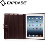 CAPDASE 日本正規品 iPad Retinaディスプレイモデル (第4世代) / iPad (第3世代) 対応 Protective Case Flip Jacket, Brown ３段階スタンド機能つき ブックタイプ レザー調ケース 「フリップ・ジャケット」（ドックコネクタ ＆イヤホンジャック キャップ つき） ブラウン FCAPIPAD3-PU08