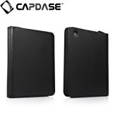 CAPDASE 日本正規品 iPad Retinaディスプレイモデル (第4世代) / iPad (第3世代) / iPad 2 対応 対応 Folder Case Zip Lapa, Black (スタンド機能・収納ポケット ドックコネクタ ＆イヤホンジャック キャップつき) システム手帳スタイル PUレザー フォルダーケース 「ジップ・ラパ」 ブラック FCAPIPAD3-LP01