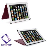 CAPDASE 日本正規品 iPad Retinaディスプレイモデル (第4世代) / iPad (第3世代) / iPad 2 対応 Capparel Protective Case: Forme, Red / Black ハンドメイド本革張レザーケース 「フォーマ」 (3段階スタンド機能・ドックコネクタ ＆イヤホンジャック キャップ つき) レッド / ブラック CPAPIPAD2-1091