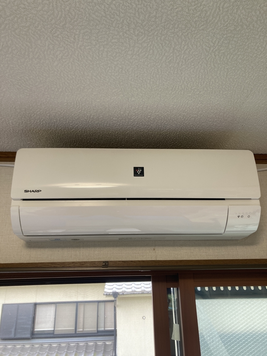 シャープ ルームエアコン SHARP AY-J22TD エアコンクリーニング SHARP AY-J22TD 送風ファン&ドレンパン分解