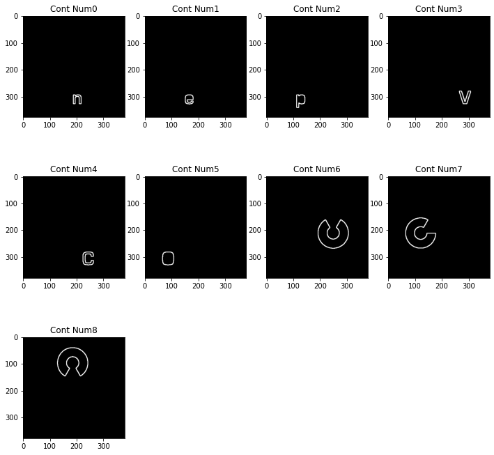 "RETR_EXTERNALの各輪郭"