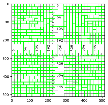 "確率的ハフ変換による直線検出"