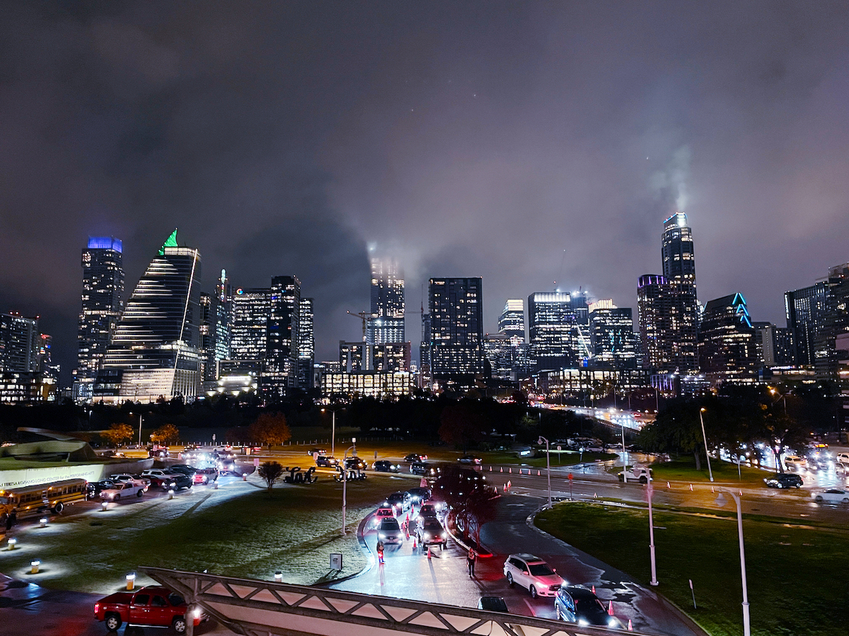 Austinダウンタウンの夜景