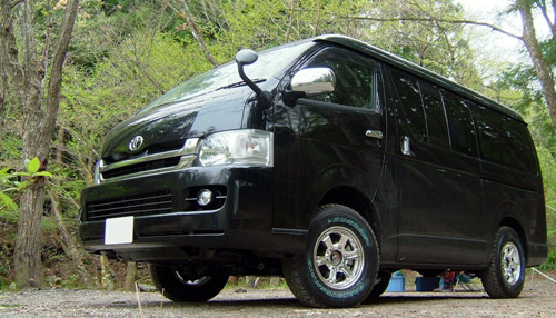 ハイエース リフトアップ DUNLOP GRANDTREK AT2 215/80R15 101S