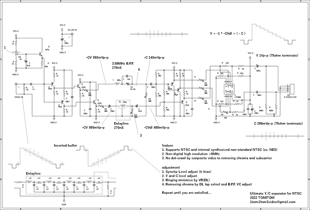 Premium NTSC SVIDEO to RGB decorder 究極アナログテレビ製作記の始まり2 AVtomitom’s blog