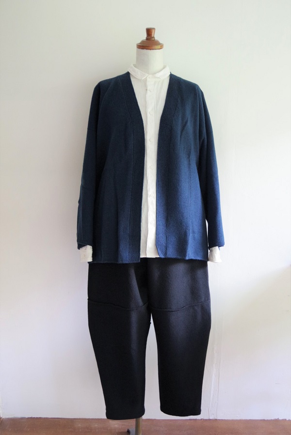 mittanカーディガン mittan jk-11 羽織 麻カーディガン 黒 サイズ1