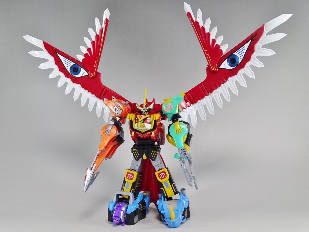 ガオジュラフ、ガオディアス、ガオライノス、ガオマジロ　箱無し　合金劣化 SMP ガオマッスル/ガオライノス＆ガオマジロ で遊ぶ - YOの玩具箱
