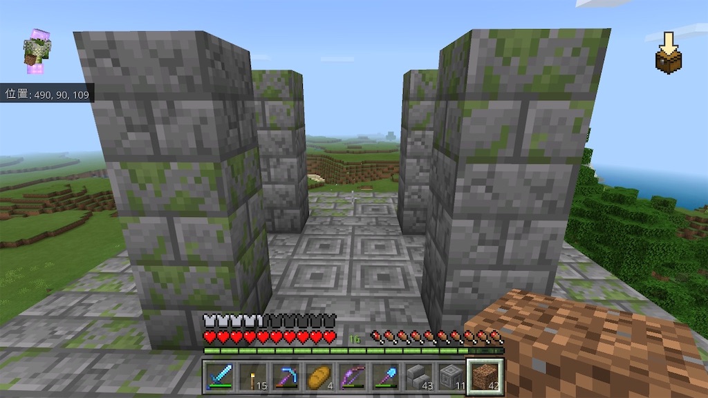 マイクラ 古代遺跡を建造する簡単な方法 ２４ あいいろのブログ