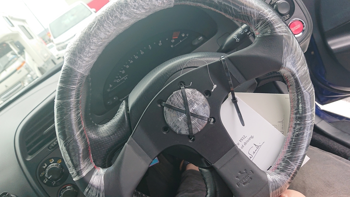NRG ボス ブラック　ek s2000 S2000 のステアリングを NARDI personal 33Φ & NRGショートボスに変え