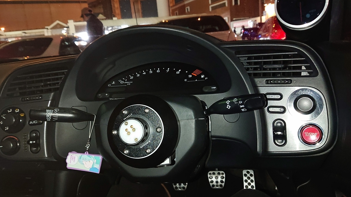S2000 のステアリングを NARDI personal 33Φ & NRGショートボスに変え