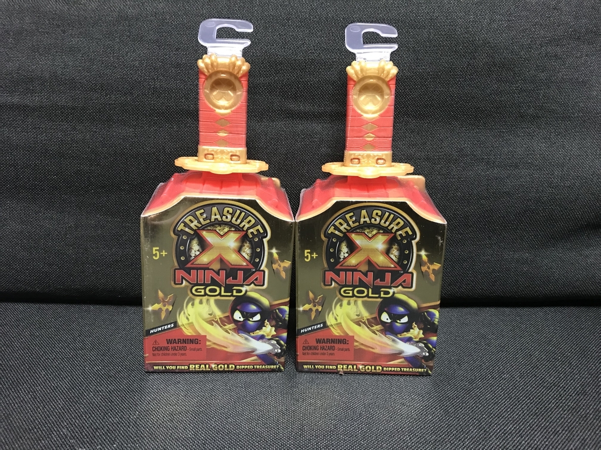 TREASURE X NINJA GOLD 2個パックレビュー - あきおみの玩具ブログ