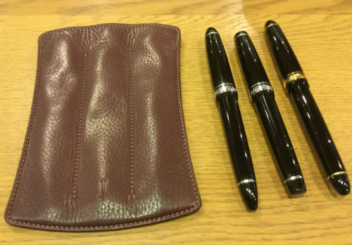【ケル】ナガサワ文具センター　キップレザーペンケース NAGASAWA PenStyle 3本差し キップレザー ペンケース Sサイズ