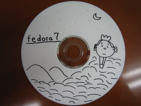 Fedora 7 with サザエさん