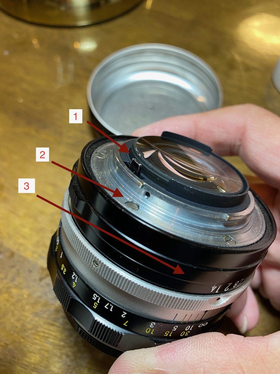 Nikon 50mm f/1.4 レンズ Ai改造済み Ai改造 「Auto NIKKOR 50mm f/1.4」をD750にマウントできるよう