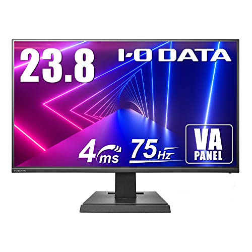 I-O DATA ゲーミングモニター 23.8型 75Hz 4ms VAパネル フレームレス PS4 HDMI×2 DP×1 EX-LDF241SVB