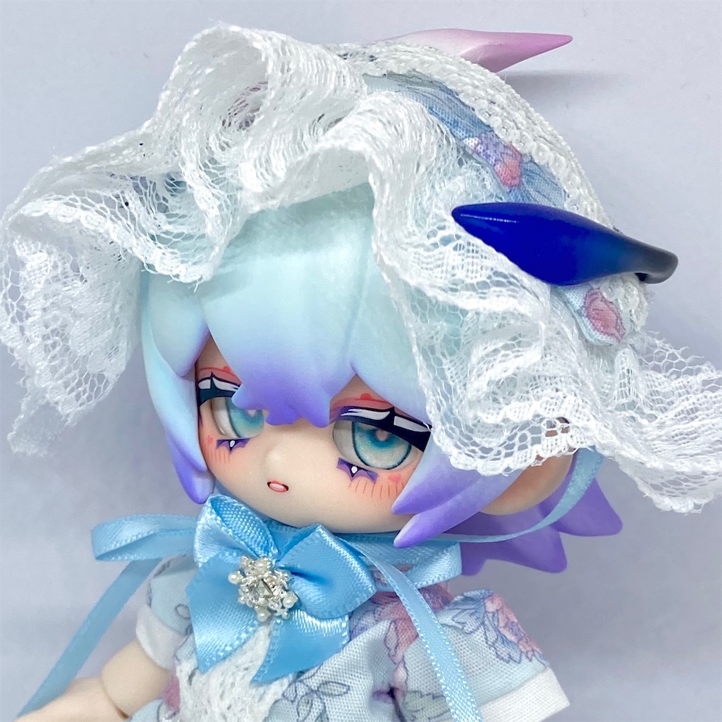 ビスクドール ジュモー ドレス2枚セット クリーム色 ブラック 本物