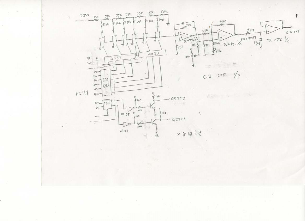 CVOUT回路､いつもの見慣れた回路です AnalogueSynthesizerのブログ