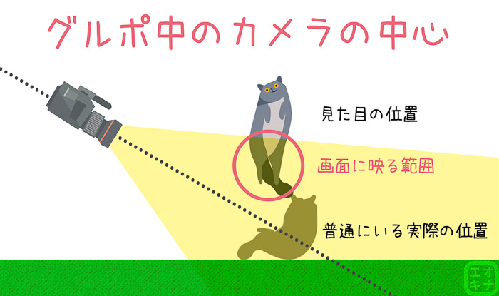 グルポ中のカメラの動きの図説