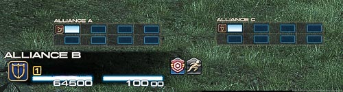 フロントラインにおける自軍パーティリスト付近の拡大図(FF14)