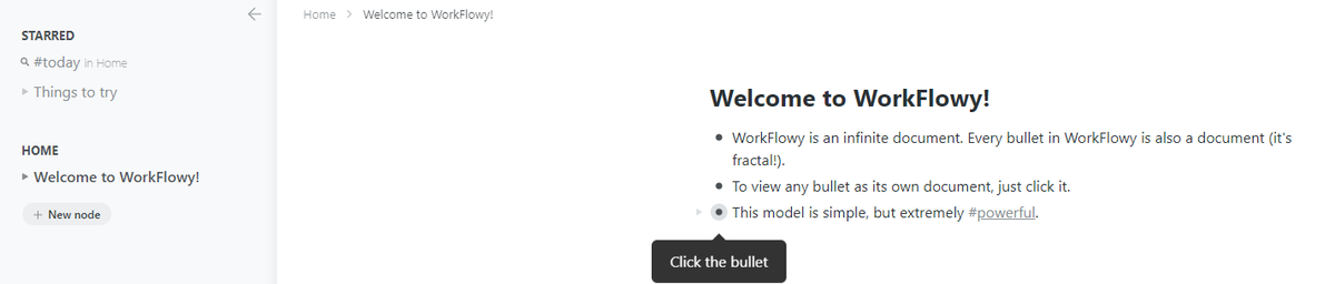 workflowy 使い方