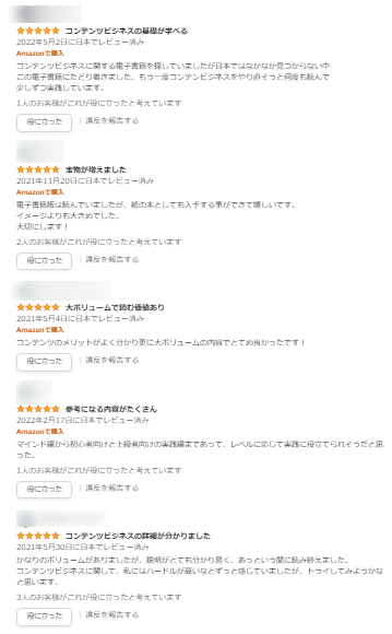 コンテンツ販売　実績なし