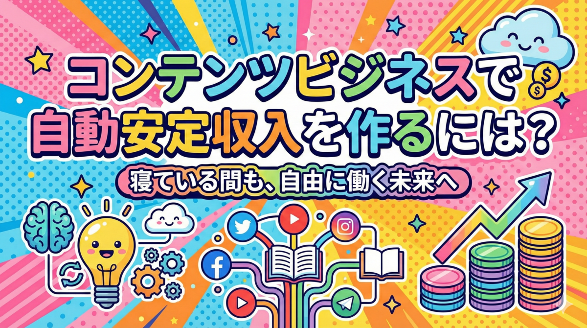 コンテンツビジネスで安定収入を作るには?
