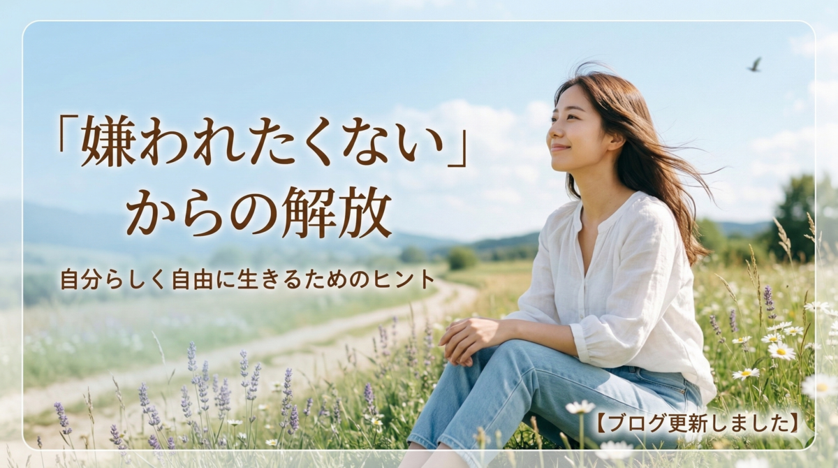 「嫌われたくない」からの解放