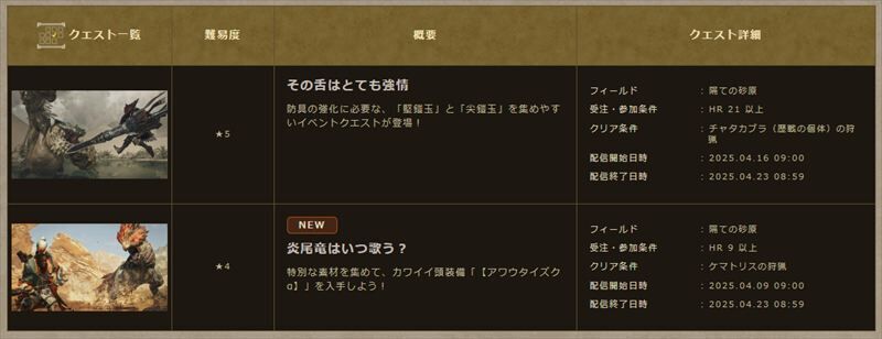 イベントクエスト