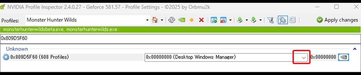 NVIDIA PROFILE INSPECTOR