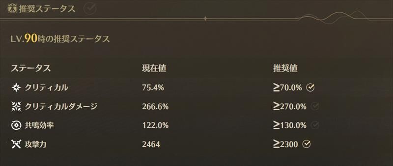 鳴潮 エイメス ステータス