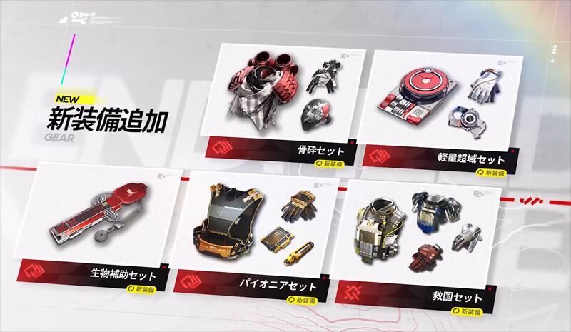 エンドフィールド　新装備