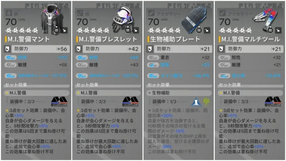 エンドフィールド　イヴォンヌ　防具