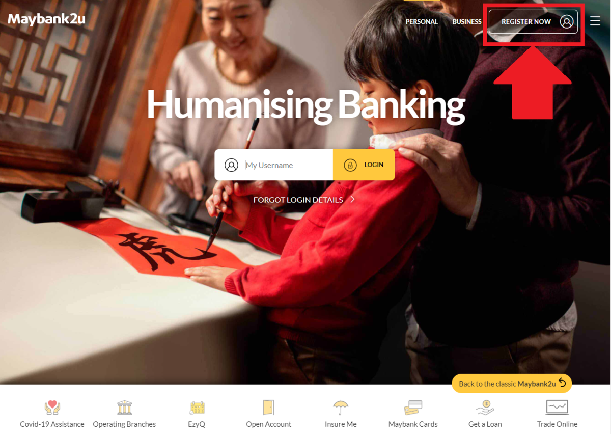 Maybank Onlinebanking Setting