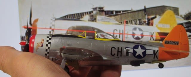 タミヤ 1/72 P-47サンダーボルト レザーバック／バブルトップ（18