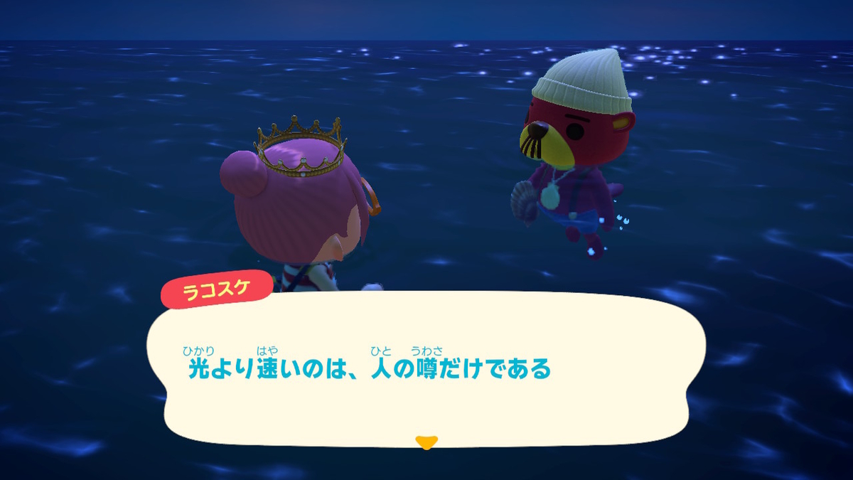あつまれどうぶつの森 たぬきちの素敵なご案内 いただきました⁉の画像