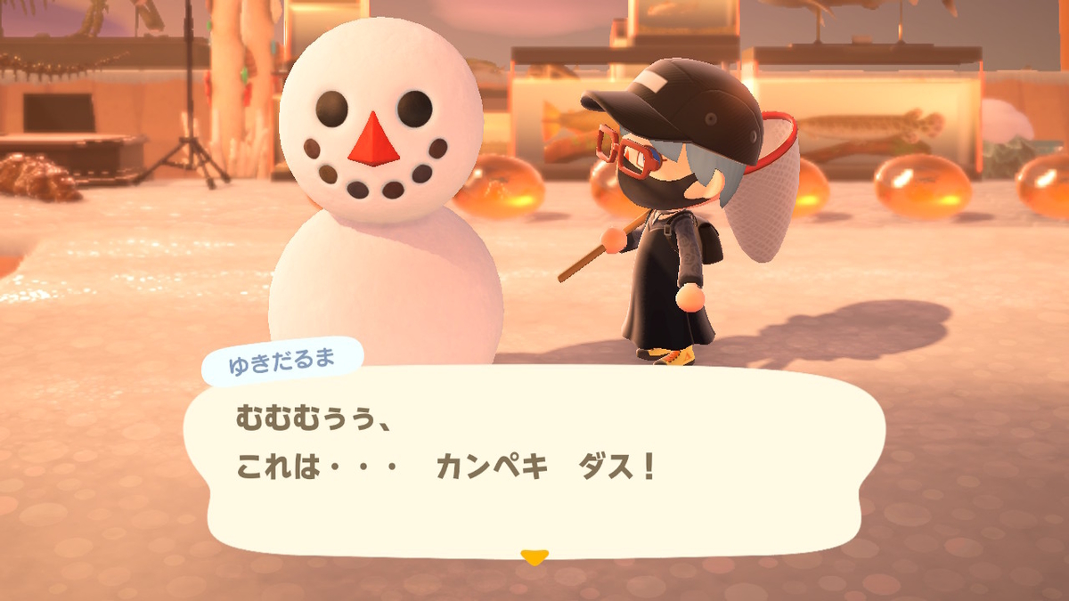 あつまれどうぶつの森×ウォーキング雪ダルマ(ホラーちょっと有り)苦手な方は回れ右で、お願いしますね。の画像