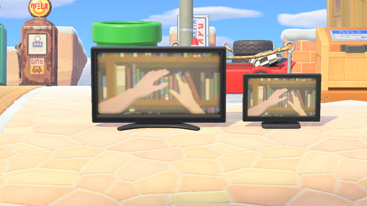 ニンテンドースイッチ あつまれどうぶつの森 家具のテレビは今回もいい感じですが‥の画像１ 