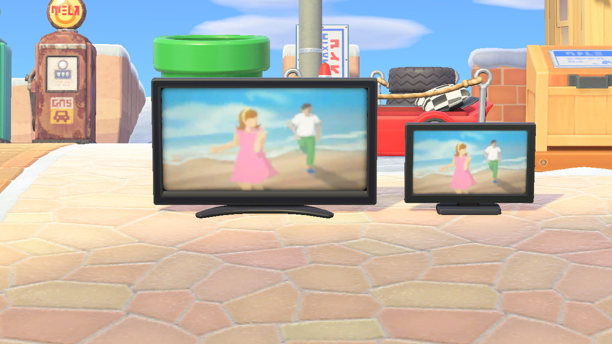 ニンテンドースイッチ あつまれどうぶつの森 家具のテレビは今回もいい感じですが‥の画像１ 