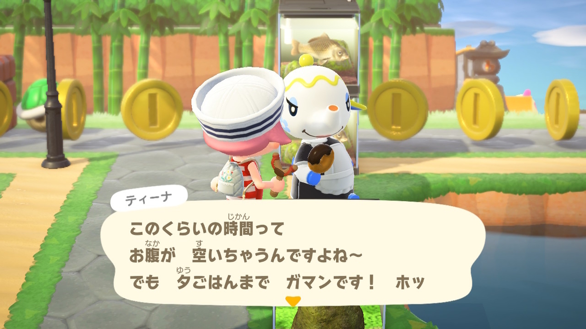 ニンテンドースイッチ あつまれ どうぶつの森 住人の謎の会話(タンタンとティーナさん)の画像