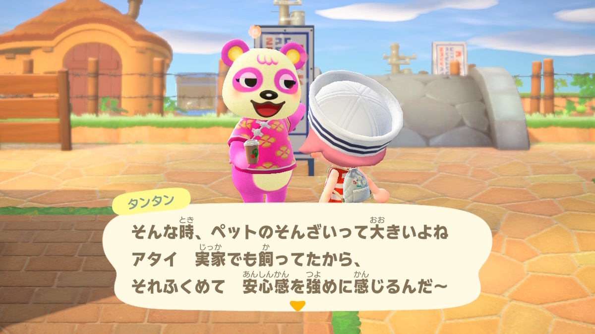 ニンテンドースイッチ あつまれ どうぶつの森 住人の謎の会話(タンタンとティーナさん)の画像