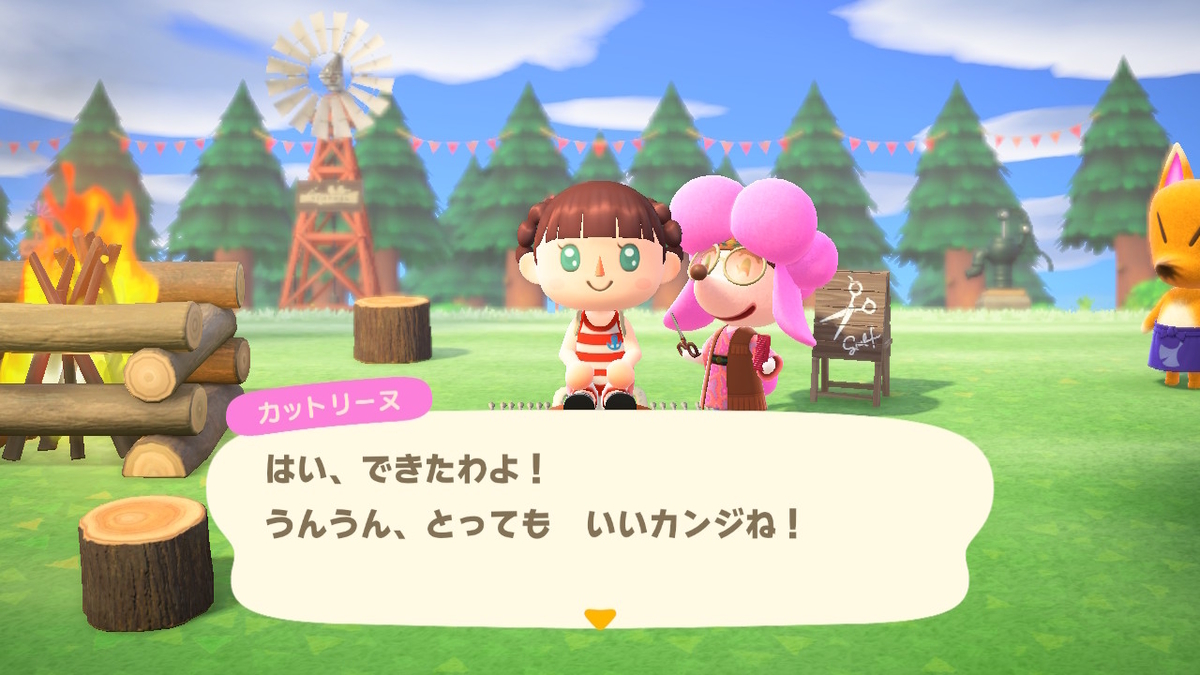 ニンテンドースイッチ あつまれどうぶつの森Ver2.0.3 ヘアーサロン カットリーヌの画像