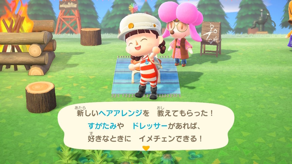 ニンテンドースイッチ あつまれどうぶつの森Ver2.0.3 ヘアーサロン カットリーヌの画像