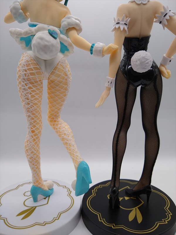 プライズフィギュア BiCute Bunnies Figure レム そに子 初音ミク 並べて撮影してみました。の画像