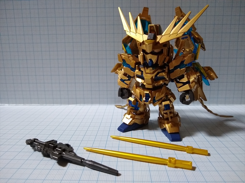 SDガンダム クロスシルエット RX-0 ユニコーンガンダム3号機 フェネクス(デストロイモード) ナラティブVer.の画像