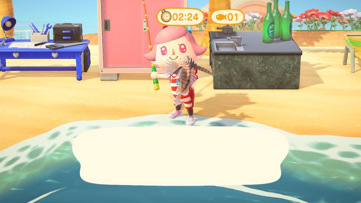 ニンテンドースイッチ あつまれどうぶつの森 Ver.2.0.4 釣り大会 参加中に島から脱走してみた!の画像