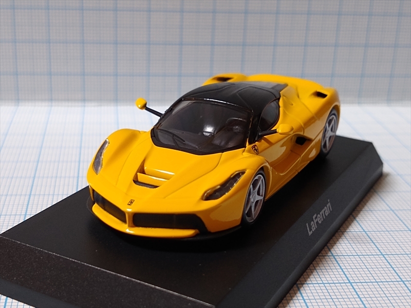 京商ミニカー フェラーリミニカーコレクション9 LaFerrari（イエロー)の画像２