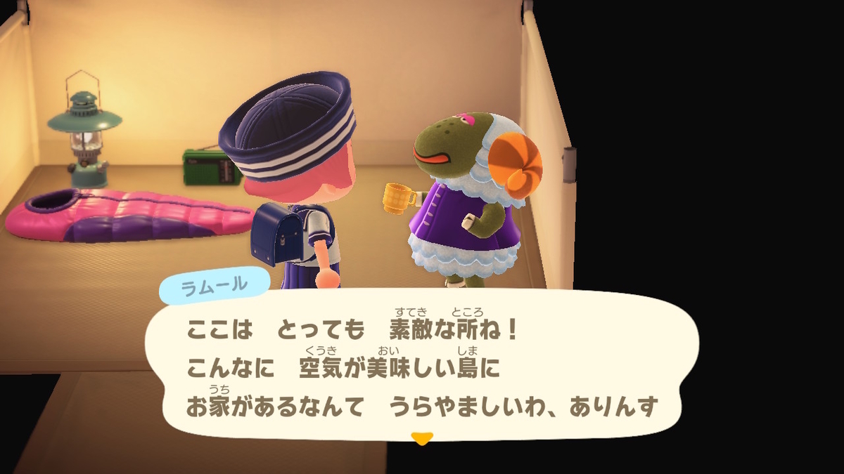 ニンテンドースイッチ あつまれどうぶつの森 Ver.2.0.5 キャンプ場 8回目の画像