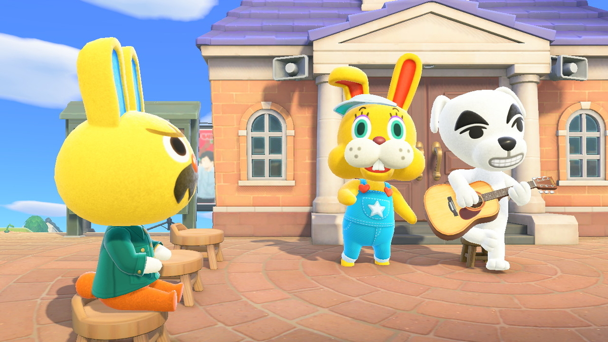 ニンテンドースイッチ あつまれどうぶつの森 Ver.2.0.5 イースターとぴょんたろうの画像